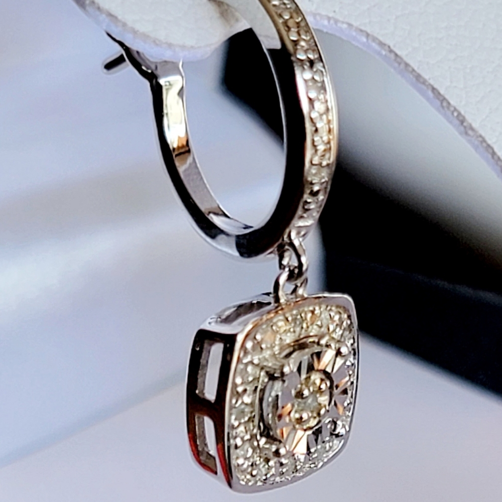 Genuine Diamond Earrings